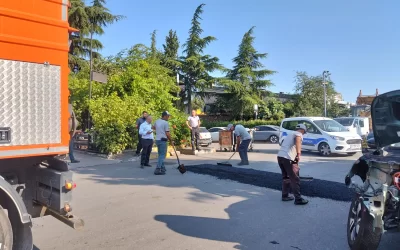 Sanayi Sitemizde Asfalt ve Güvenlik Çalışmalarımız Devam Ediyor….