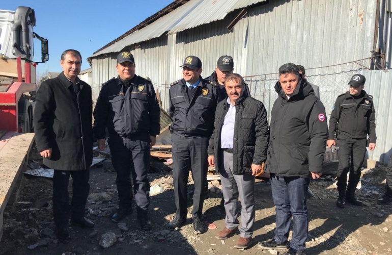 Kadosan Sanayi Sitesinin Güney cepesindeki Geri Dönüşümcüler Kaldırılması.