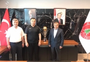 Ümraniye Spor  Kulubü Başkanımız,Sayın Tarık Aksar’ı makamın’da ziyaret ettik.